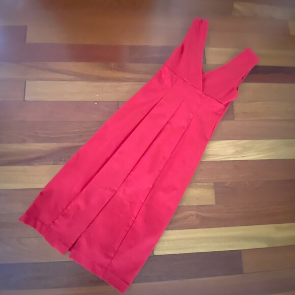 Red Bodycon Tank Dress size 3 V Neck - Picture 7 of 9
